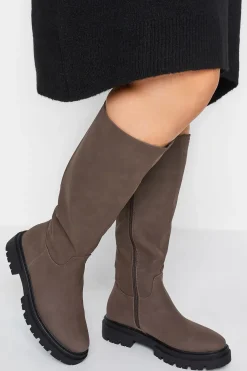 Wide & Extra Wide Fit Chunky Calf Boots