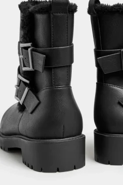 Wide & Extra Wide Fit Faux Leather Elasticated Chelsea Boots