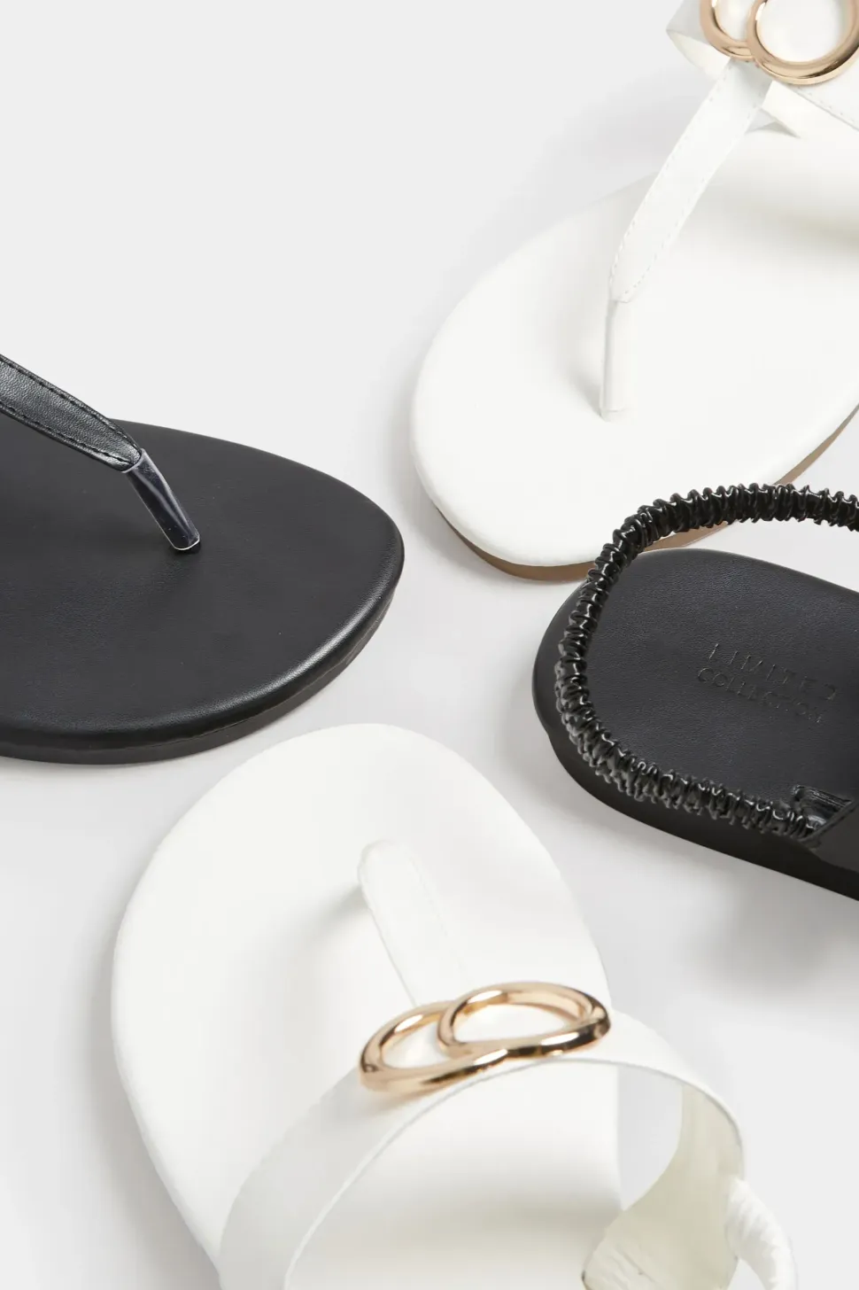 Wide & Extra Wide Fit Limited Collection Double Ring Toe Thong Sandals