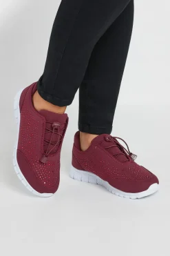 Wide and Extra Wide Fit Embellished Drawcord Trainers