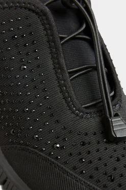 Wide and Extra Wide Fit Embellished Drawcord Trainers