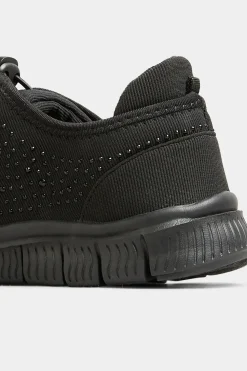 Wide and Extra Wide Fit Embellished Drawcord Trainers