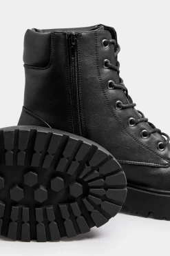 Wide Fit & Extra Wide Fit Chunky Lace Up Boots
