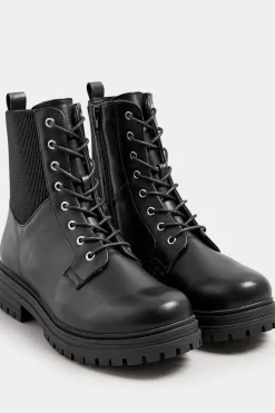 Wide Fit & Extra Wide Fit Lace Up Chunky Boots