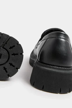 Wide Fit and Extra Wide Fit Chain Detail Chunky Loafers
