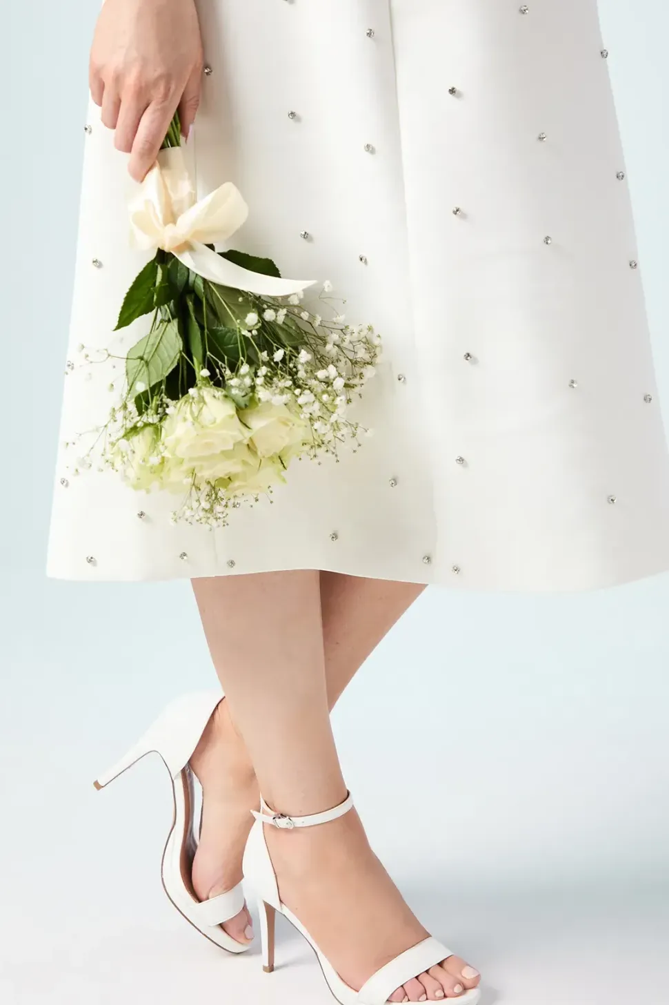 Wide Fit Bridal Talia Platform Heeled Sandals