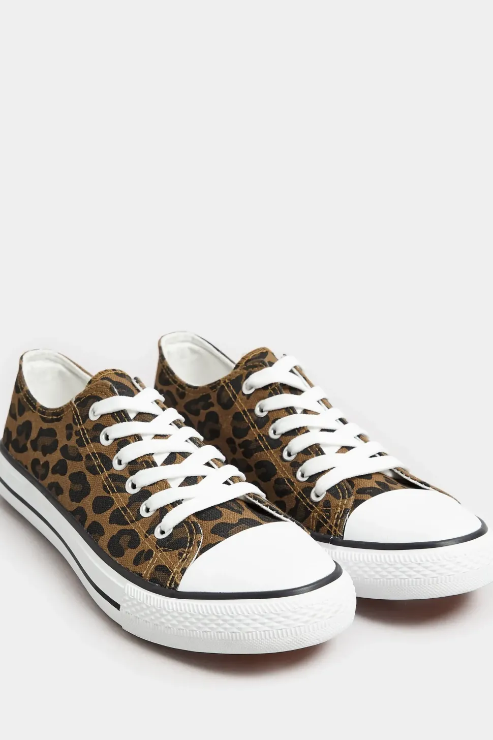 Wide Fit Canvas Low Trainer