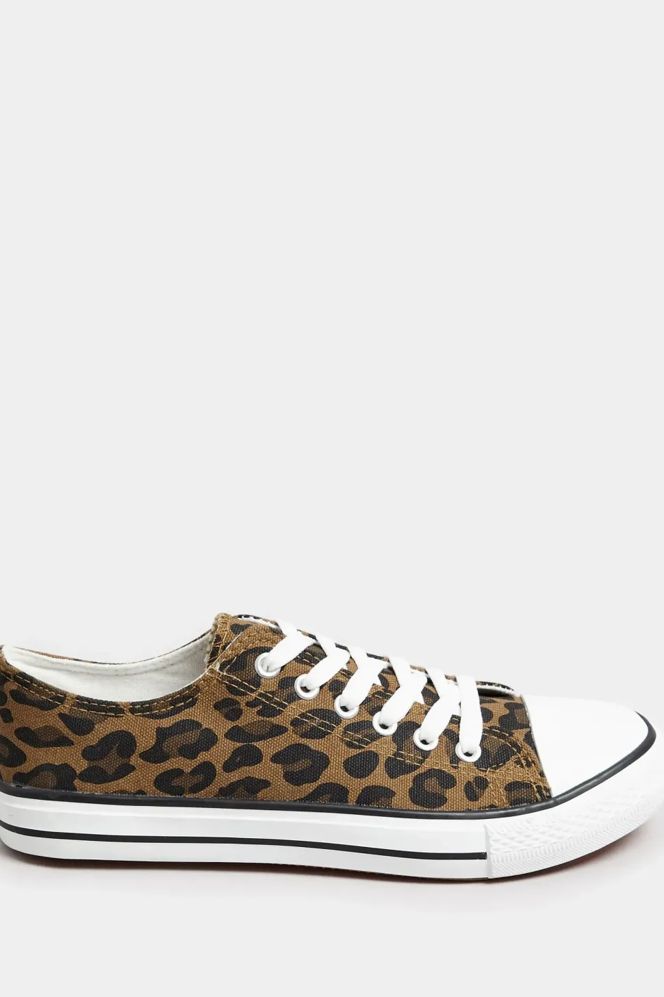 Wide Fit Canvas Low Trainer