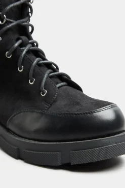 Wide Fit Chunky Lace Up Boots