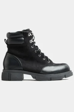 Wide Fit Chunky Lace Up Boots