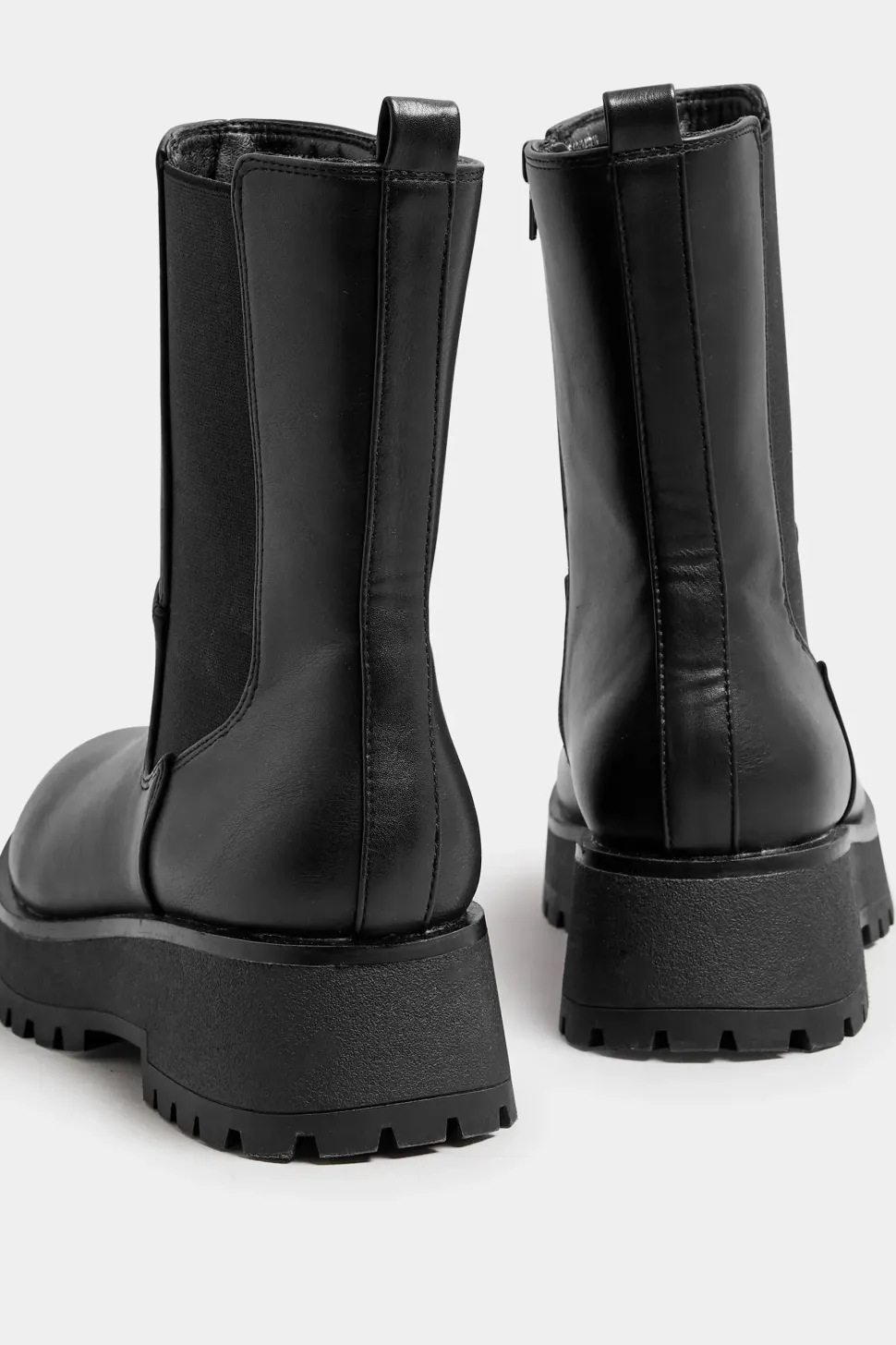 Wide Fit Chunky Wedge Chelsea Boots