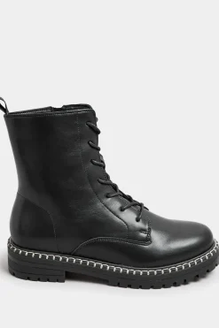 Wide Fit Contrast Stitch Boots
