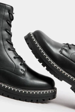 Wide Fit Contrast Stitch Boots