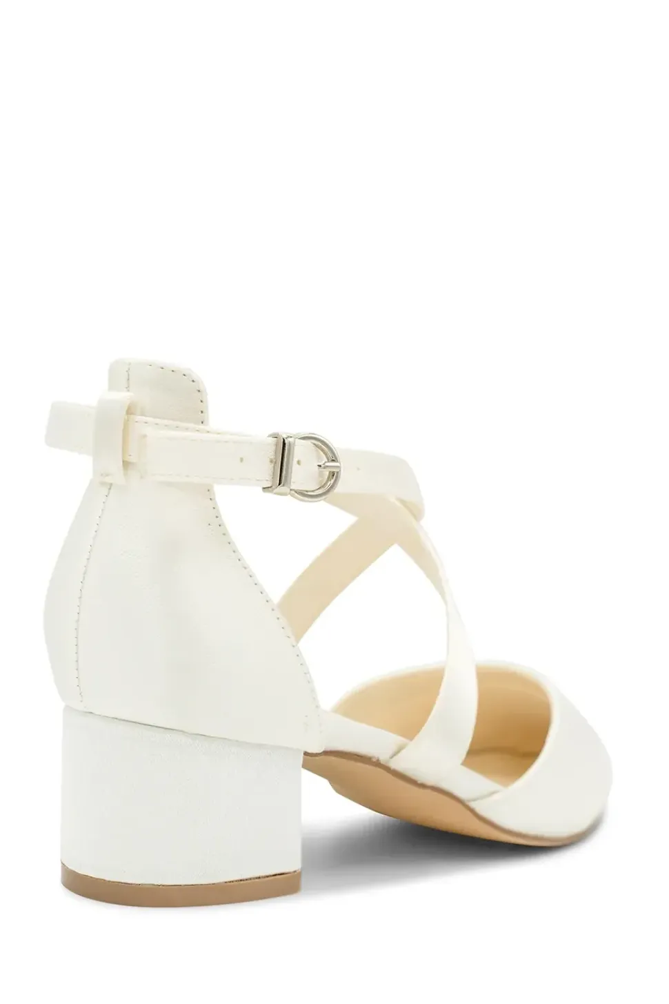Wide Fit Dyeable Satin 'Blanche' Mid Block Heel Court Shoes