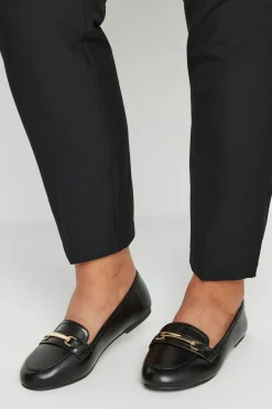 Wide Fit Faux Leather Loafers