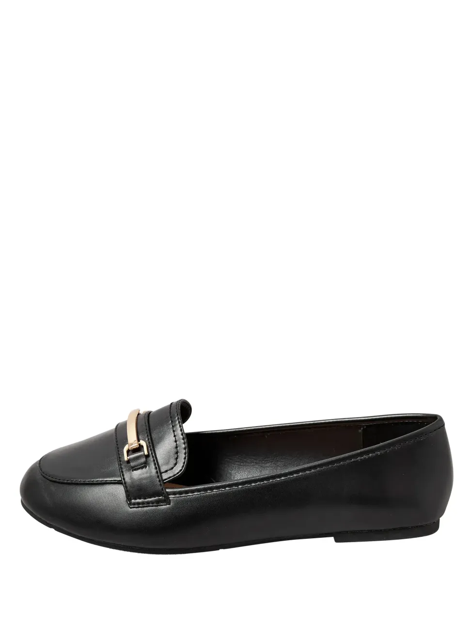 Wide Fit Faux Leather Loafers