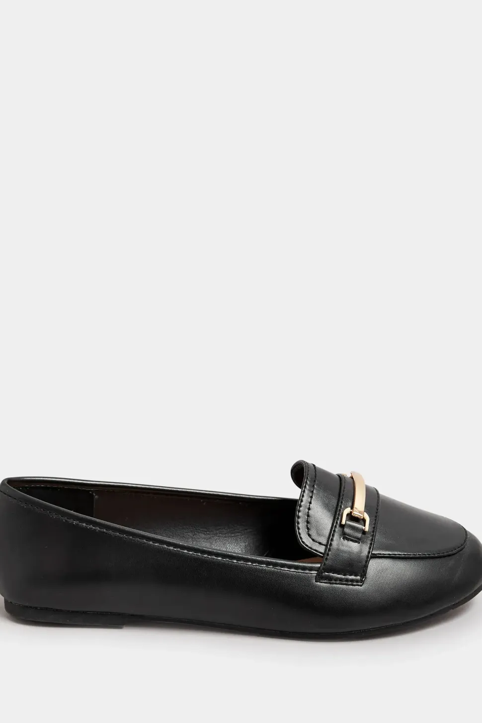 Wide Fit Faux Leather Loafers