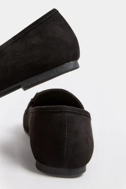 Wide Fit Faux Suede Loafers