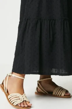 Wide Fit Jillian Plaited Leather Sandals