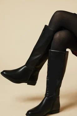 Wide Fit Karla Knee High Flat Boots