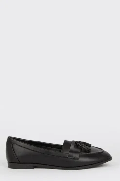 Wide Fit Lennie Tassel Loafers