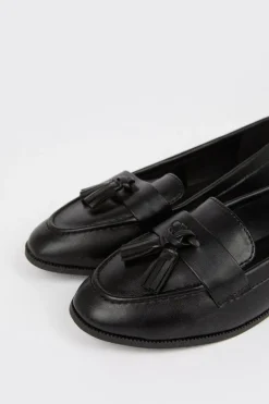 Wide Fit Lennie Tassel Loafers