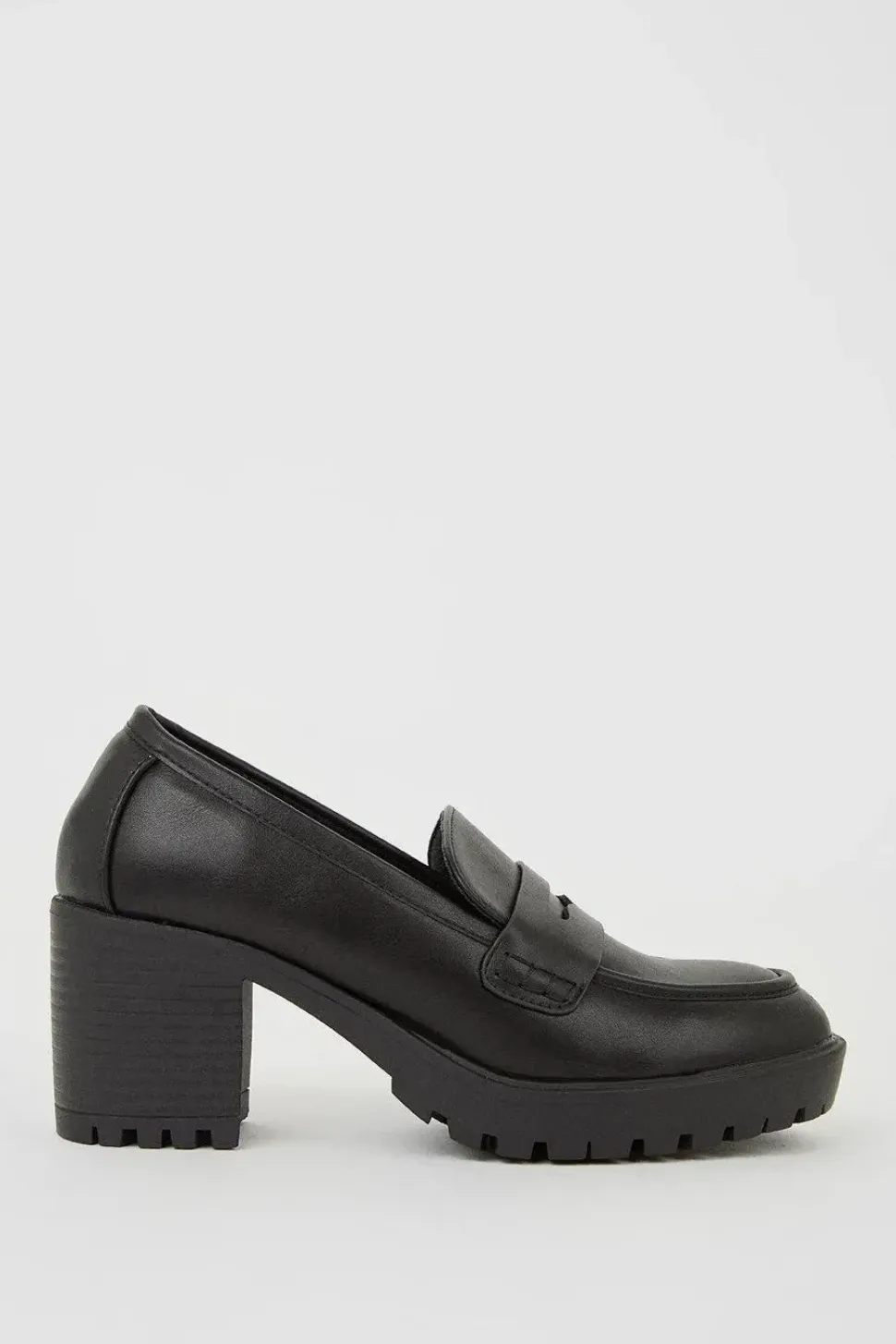 Wide Fit Lenny Heeled Loafers