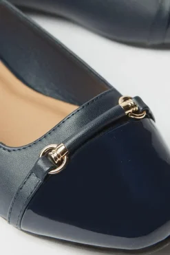Wide Fit Lyla Snaffle Detail Toecap Flat Shoes