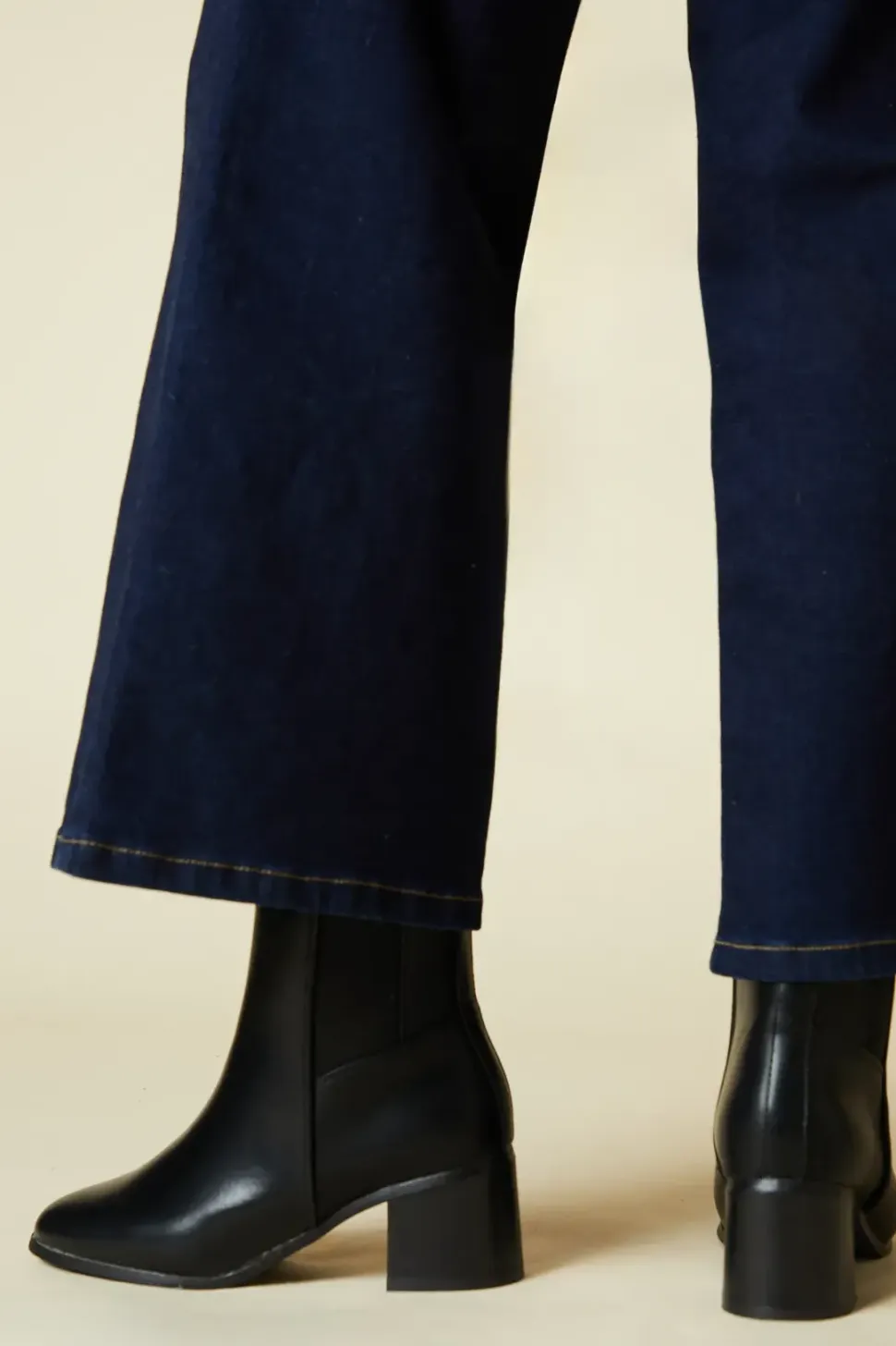 Wide Fit Maias Block Heel Chelsea Boots