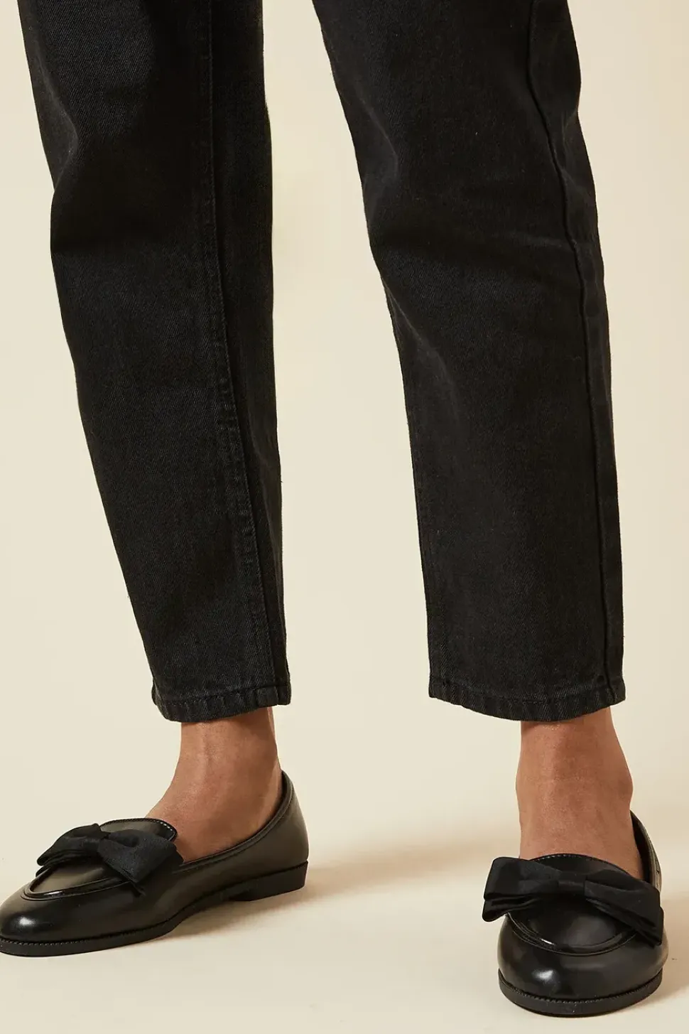 Wide Fit Nomi Bow Detail Loafers