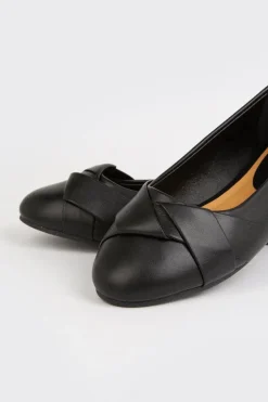 Wide Fit Paige Wrap Detail Ballet Flats