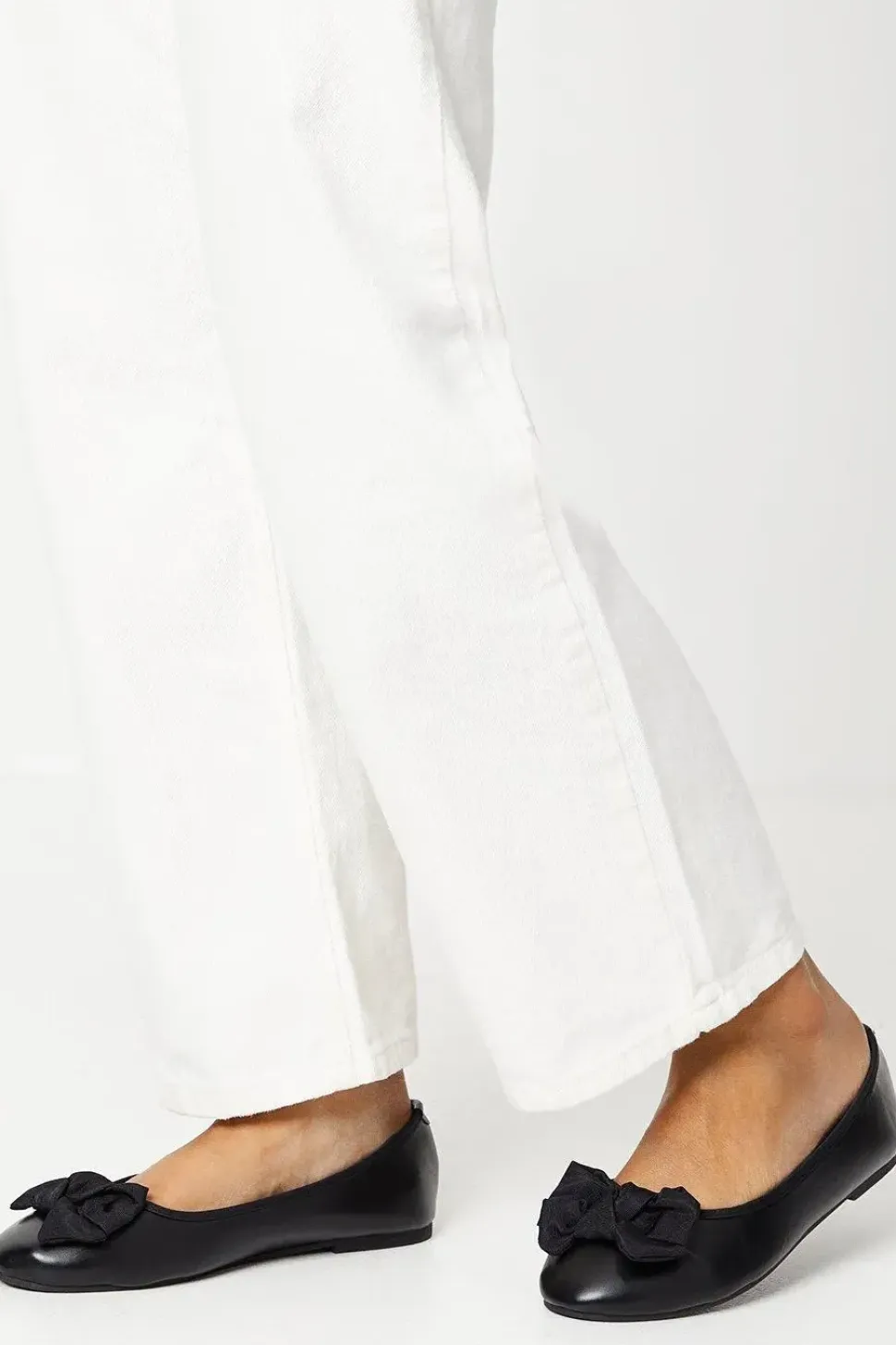 Wide Fit Palmer Knotted Bow Detail Ballerina