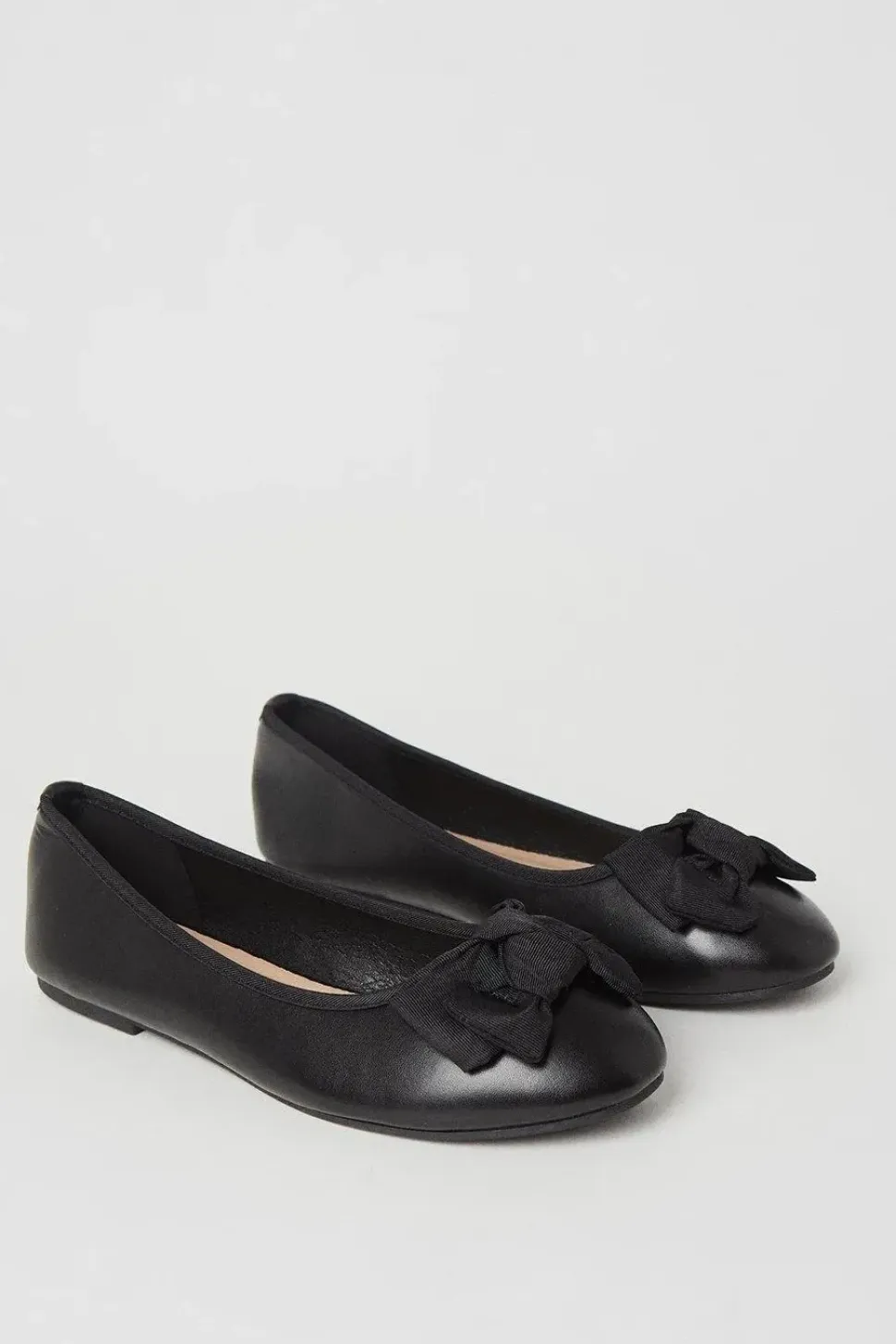 Wide Fit Palmer Knotted Bow Detail Ballerina