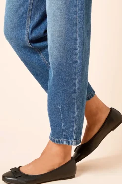 Wide Fit Paris Bow Detail Ballet Pumps