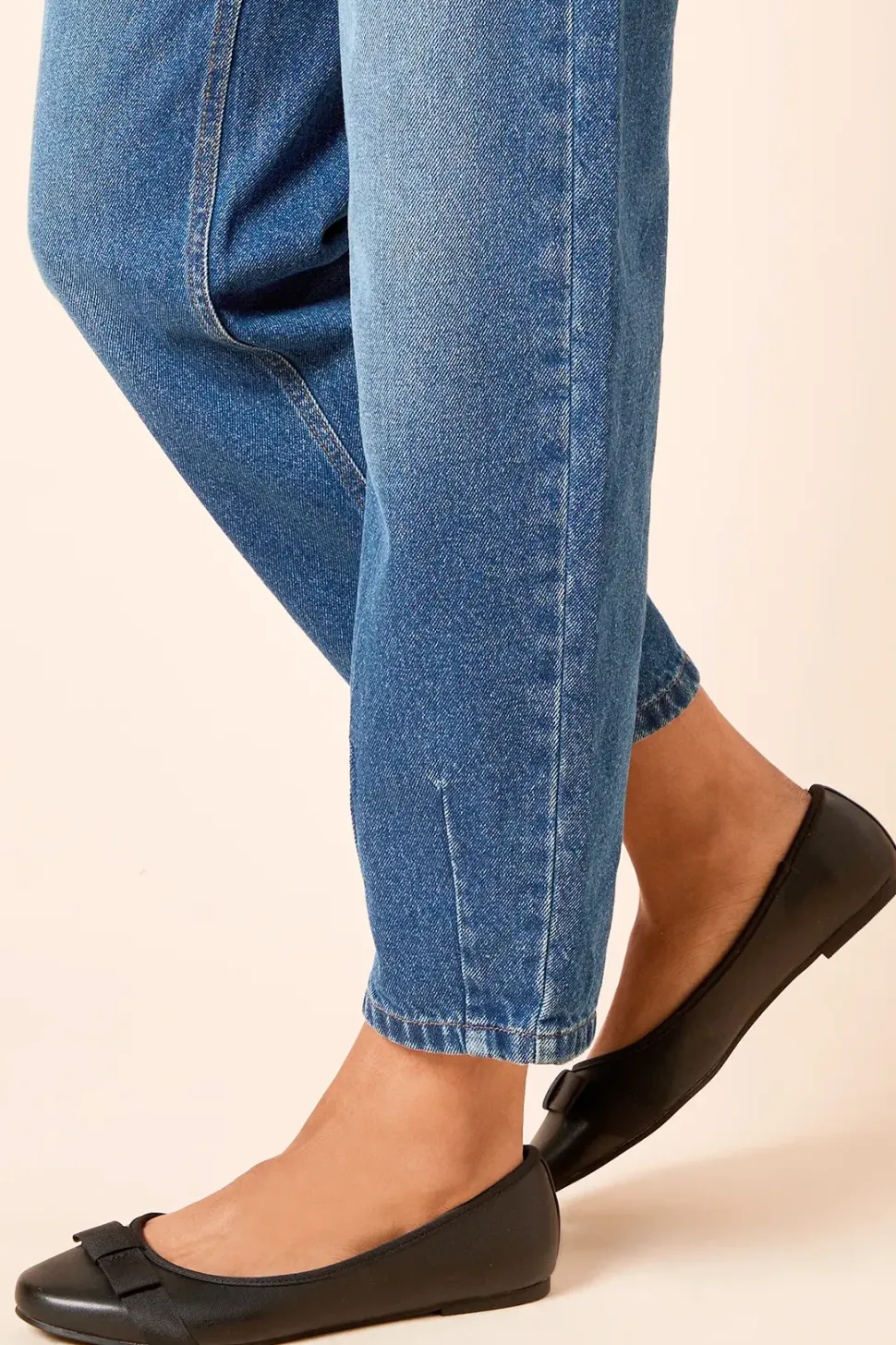 Wide Fit Paris Bow Detail Ballet Pumps