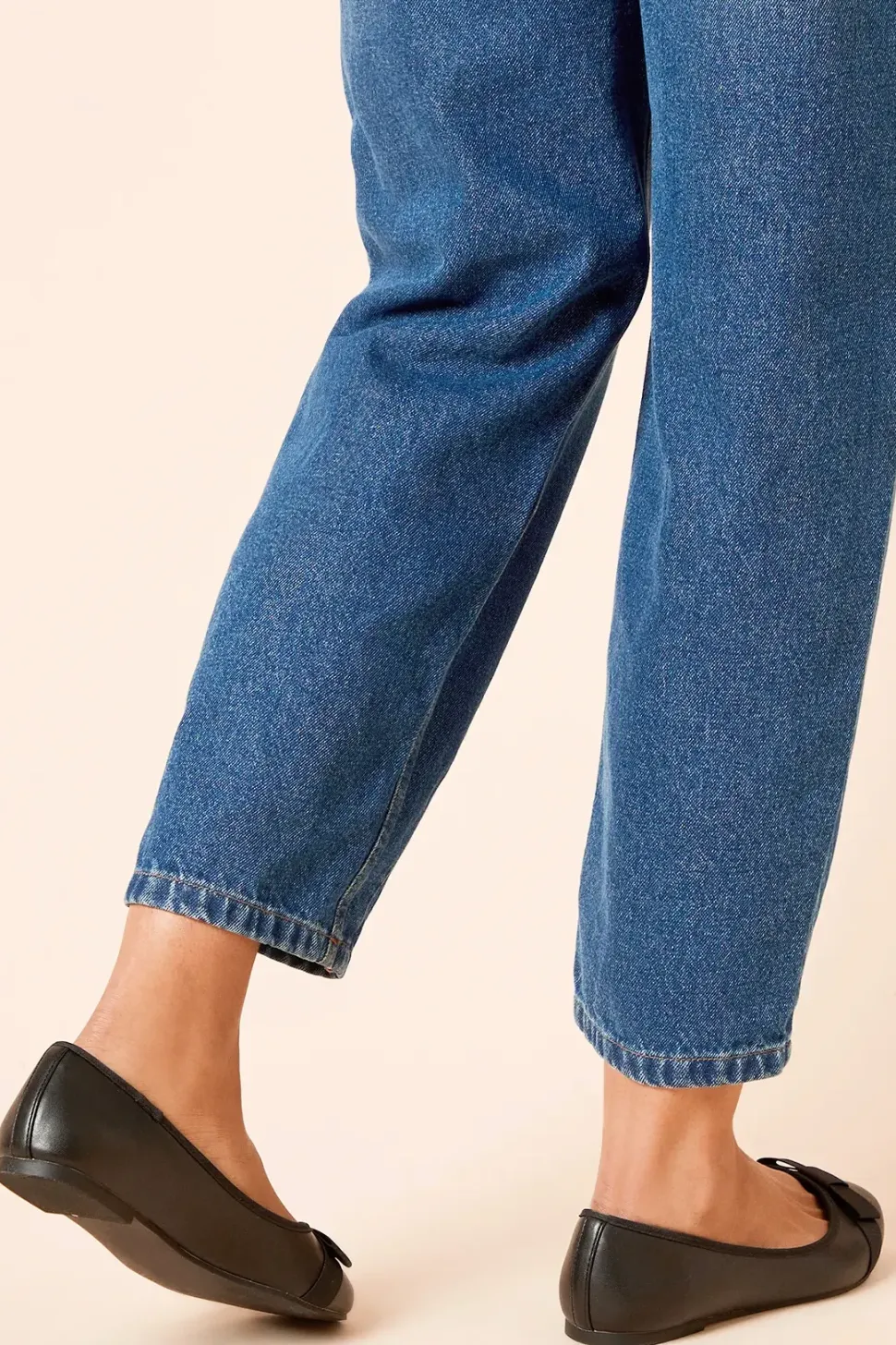 Wide Fit Paris Bow Detail Ballet Pumps