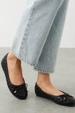 Wide Fit Priya Quilted Ballet Flats