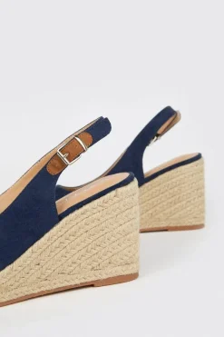 Wide Fit Rosalie Slingback Espadrille Wedges