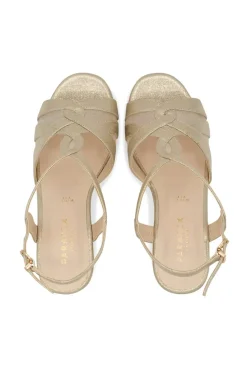 Wide Fit Shimmer 'Yanelli' Wedge Espadrilles