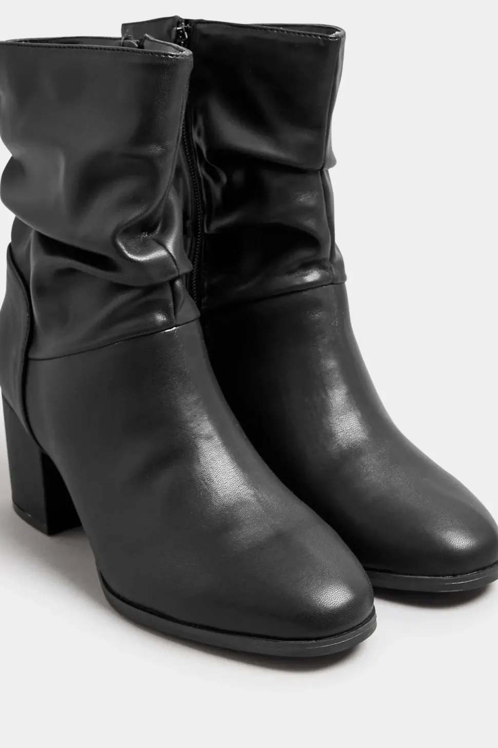 Wide Fit Slouch Ankle Boots