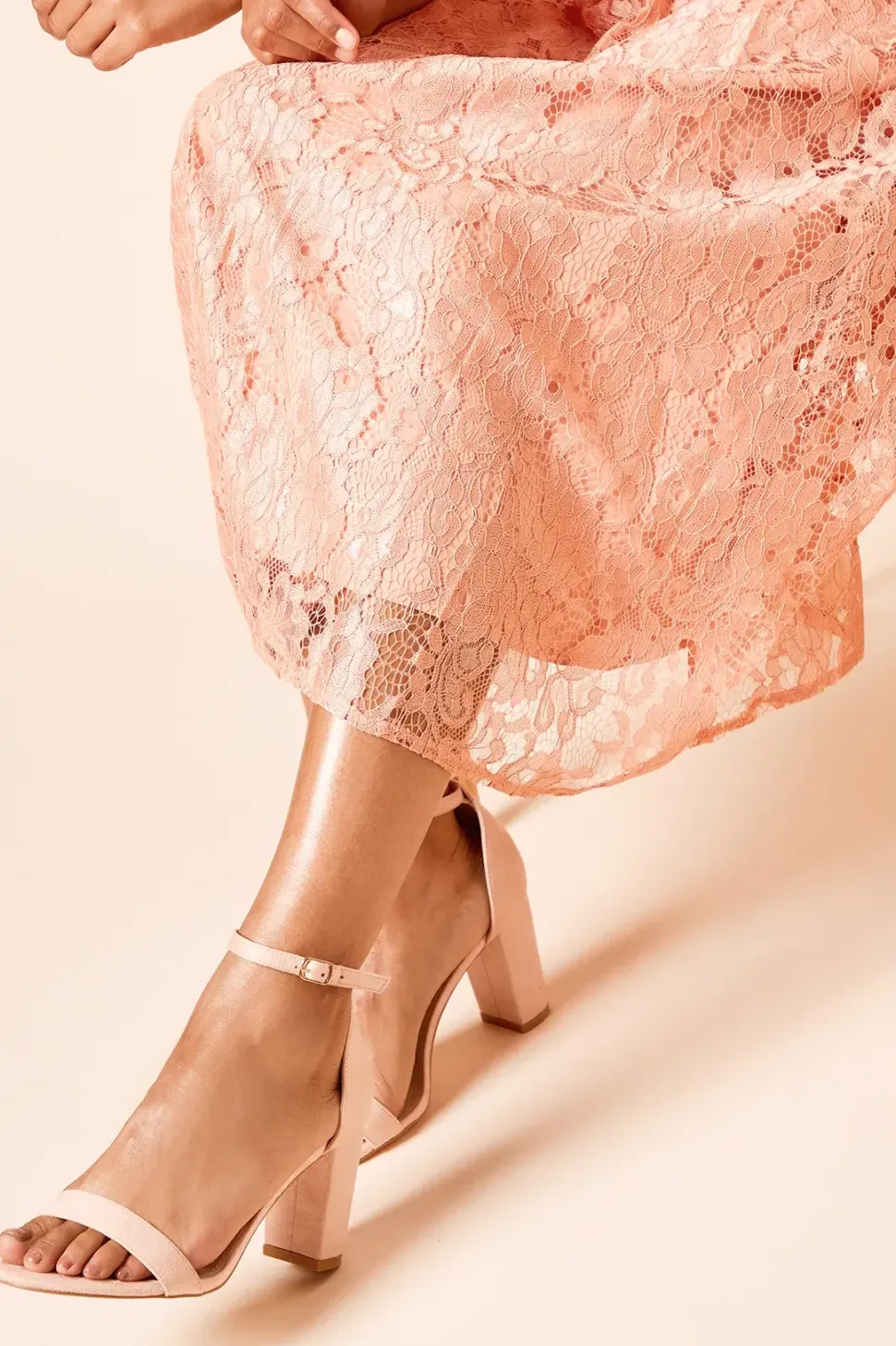 Wide Fit Spark High Block Heel Sandals