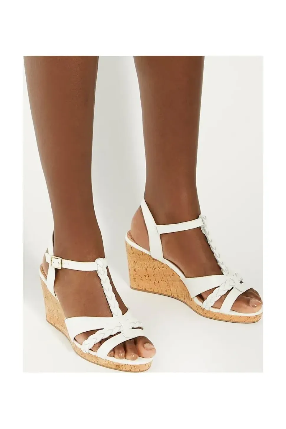 Wide Fit 'Koali' Leather Wedges