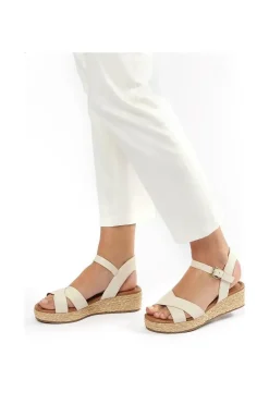 Wide Fit 'Linnie' Leather Sandals