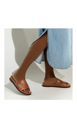 Wide Fit 'Loupa' Leather Sandals