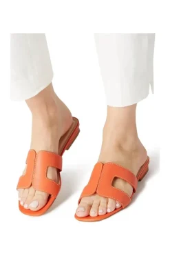 Wide Fit 'Loupe' Leather Sandals