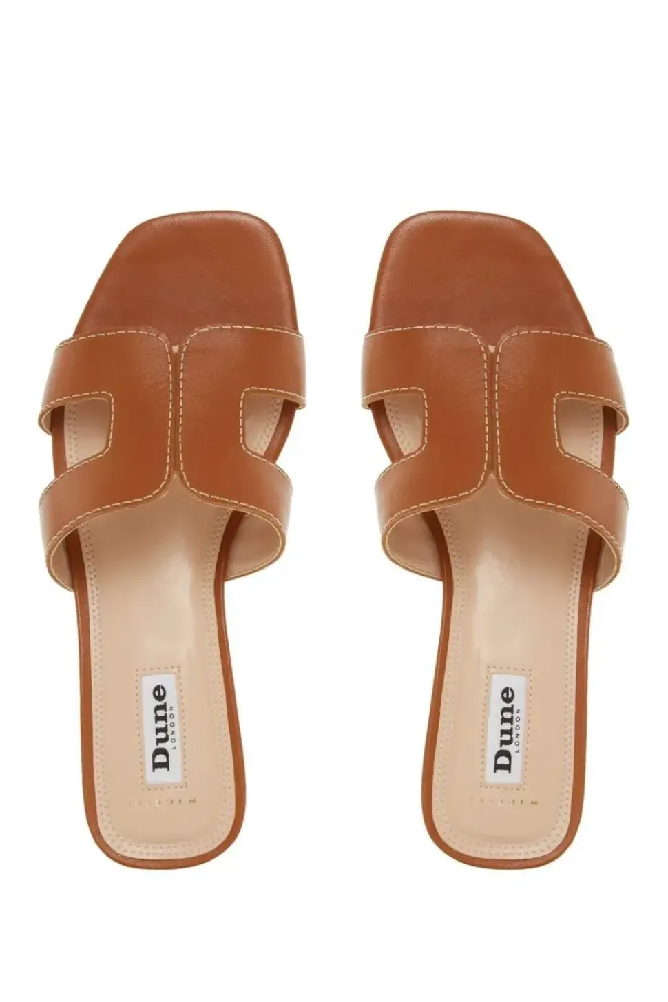Wide Fit 'Loupe' Leather Sliders