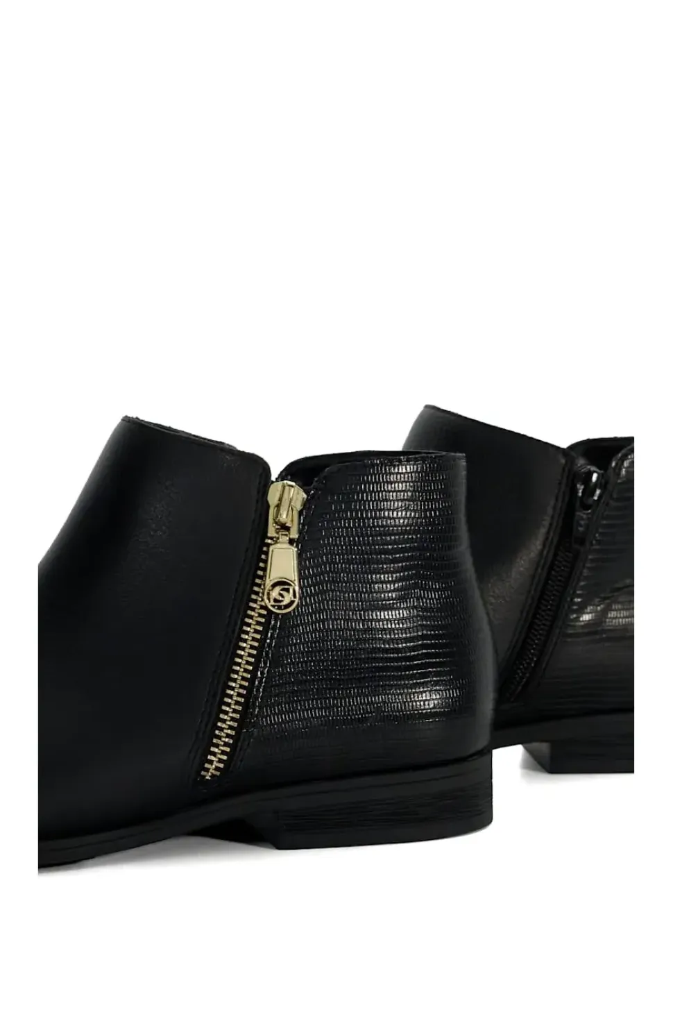 Wide Fit 'Pandias' Leather Ankle Boots