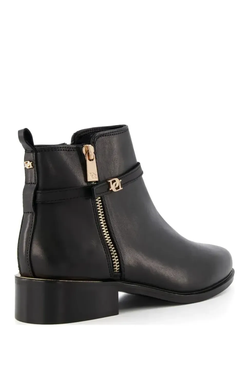 Wide Fit 'Pap' Leather Ankle Boots