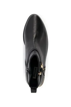 Wide Fit 'Pap' Leather Ankle Boots