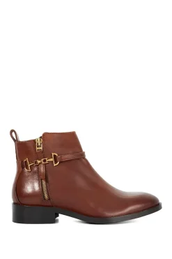 Wide Fit 'Parklyn' Leather Ankle Boots